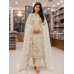 Ivory Moonlight Shimmer Unstitched Suit Set