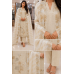 Ivory Moonlight Shimmer Unstitched Suit Set