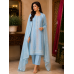 Sky Blue Elegance Cotton Unstitched Suit Set Sky Blue Elegance Cotton Unstitched Suit Set