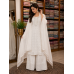 Noor-e-Lucknow White Georgette Stitched Salwar Kameez Set Noor-e-Lucknow White Georgette Stitched Salwar Kameez Set
