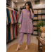 Smoky Lilac Floral Cotton Stitched Co-Ord set Smoky Lilac Floral Cotton Stitched Co-Ord set