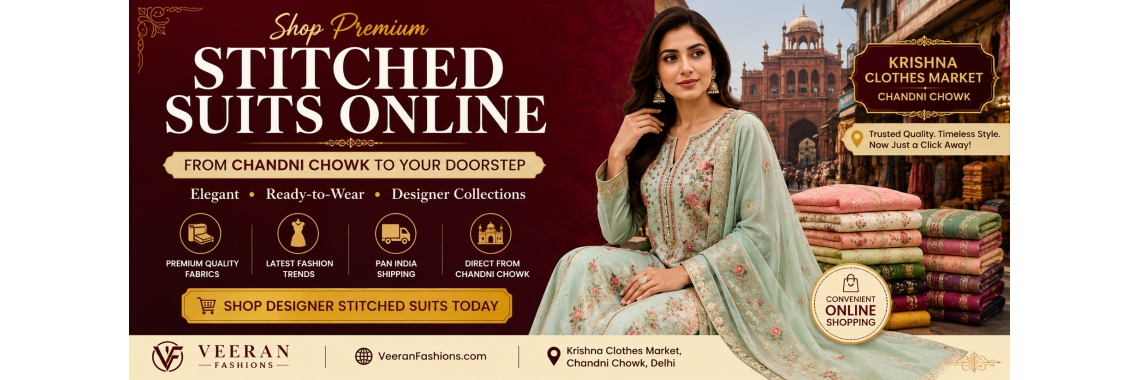 From Chandni Chowk to Your Doorstep: Shop Stitched Suits Online