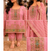 Royal Onion Pink Banarasi Stitched Kameez Pants Set with Elegant Zari Weaving & Fancy Dupatta