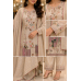 Beige Architectural Elegance Crape Unstitched Boutique Suit Set