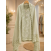 Luxury Cotton Kameez with Farshi Salwar & Intricate Lace Border Stitched Suit
