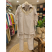 Elegant Pearl Mist Crush Tissue Stitched Co-Ord Set