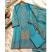 Royal Turquoise Blue Maslin Unstitched Suit with Traditional Ajrakh & Floral Digital Prints Royal Turquoise Blue Maslin Unstitched Suit with Traditional Ajrakh & Floral Digital Prints