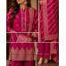 Elegant Rani Pink Tassar Silk Unstitched Suit with Heavy Banarasi Dupatta