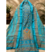 Royal Turquoise Blue Maslin Unstitched Suit with Traditional Ajrakh & Floral Digital Prints Royal Turquoise Blue Maslin Unstitched Suit with Traditional Ajrakh & Floral Digital Prints