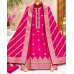 Elegant Rani Pink Tassar Silk Unstitched Suit with Heavy Banarasi Dupatta