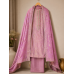Luxury Lavender Shimmer Silk Unstitched Suit with Heavy Embroidered Neck & Fancy Shimmer Dupatta Luxury Lavender Shimmer Silk Unstitched Suit with Heavy Embroidered Neck & Fancy Shimmer Dupatta