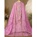 Luxury Lavender Shimmer Silk Unstitched Suit with Heavy Embroidered Neck & Fancy Shimmer Dupatta Luxury Lavender Shimmer Silk Unstitched Suit with Heavy Embroidered Neck & Fancy Shimmer Dupatta