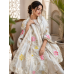 Luxury Ivory Shimmer Silk Unstitched Boutique Suit Set with Designer Dupatta
