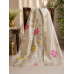 Luxury Ivory Shimmer Silk Unstitched Boutique Suit Set with Designer Dupatta