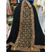 Veeran Fashions Jet Black Brocade Silk Unstitched Suit with Heavy Floral Embroidery and Upada Silk Bottom Veeran Fashions Jet Black Brocade Silk Unstitched Suit with Heavy Floral Embroidery and Upada Silk Bottom