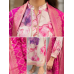 Pink Floral Shimmer Boutique Unstitched Suit with Banarasi Dupatta Pink Floral Shimmer Boutique Unstitched Suit with Banarasi Dupatta