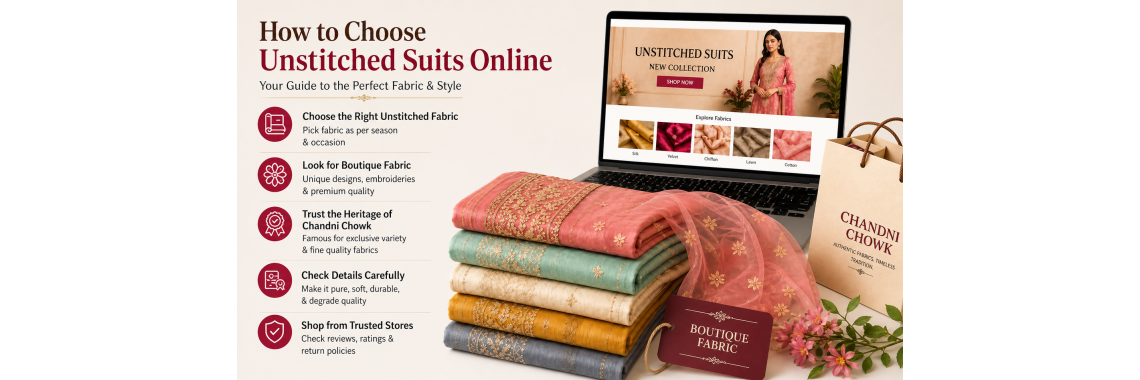 How to choose unstitched suits online How to choose unstitched suits online