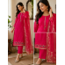 Veeran Fashions Rani Pink Embroidered Glass Silk unstitched Suit Set Veeran Fashions Rani Pink Embroidered Glass Silk unstitched Suit Set