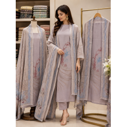 Mauve Grace Floral Boutique Unstitched Cotton Suit with Printed Shiffon Dupatta Mauve Grace Floral Boutique Unstitched Cotton Suit with Printed Shiffon Dupatta