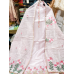 Veeran Fashions Pastel Pink Shimmer Unstitched Suit with Floral Embroidered Border and Organza Dupatta Veeran Fashions Pastel Pink Shimmer Unstitched Suit with Floral Embroidered Border and Organza Dupatta