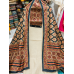 Veeran Fashions Beige Linen Unstitched Suit with Traditional Ajrakh Style Print & Fancy Dupatta Veeran Fashions Beige Linen Unstitched Suit with Traditional Ajrakh Style Print & Fancy Dupatta
