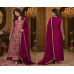 Veeran Fashions Royal Magenta Dola Jacquard Unstitched Boutique Suit Set Veeran Fashions Royal Magenta Dola Jacquard Unstitched Boutique Suit Set