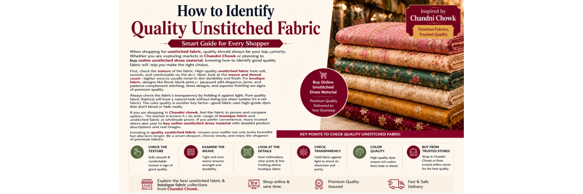 How to Identify Quality Unstitched Fabric