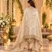 Luxury Champagne Gold Shimmer Unstitched Suit with Heavy Opada Work Dupatta | Veeran Fashions Luxury Champagne Gold Shimmer Unstitched Suit with Heavy Opada Work Dupatta | Veeran Fashions