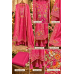 Rani Pink Shimmer Embroidered Unstitched Suit with Gotta Patti Work