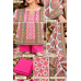 Ivory Pink & Turquoise Designer Crape Unstitched Suit with Chinon Dupatta Ivory Pink & Turquoise Designer Crape Unstitched Suit with Chinon Dupatta
