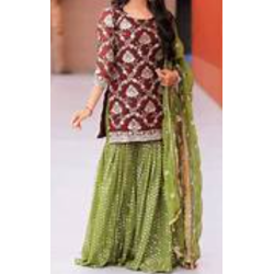 Sharara Suit with Full Lining Stitching