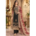 Royal Black Crape Unstitched Suit with Maroon Crape Dupatta Royal Black Crape Unstitched Suit with Maroon Crape Dupatta