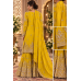 Mustard Gold Chenon Embroidered Sharara Suit Set Mustard Gold Chenon Embroidered Sharara Suit Set
