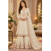 Ivory Blush Shimmer Embroidered Sharara Suit Set Ivory Blush Shimmer Embroidered Sharara Suit Set
