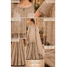 Champagne Pearl Shimmer Embroidered Stitched Kameez with Designer Skirt Champagne Pearl Shimmer Embroidered Stitched Kameez with Designer Skirt