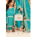 Turquoise Zariya Dola Silk Unstitched Suit Set Turquoise Zariya Dola Silk Unstitched Suit Set