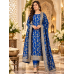 Royal Sapphire Banarsi Dola Silk Embroidered Unstitched Suit Set