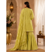 Pista Lime Shimmer Organza Sharara Suit Pista Lime Shimmer Organza Sharara Suit