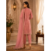 Rose Blush Organza Tissue Embroidered Stitched Kameez Pant Suit Rose Blush Organza Tissue Embroidered Stitched Kameez Pant Suit
