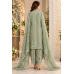 Sage Mist Shimmer Embroidered Unstitched Suit Set