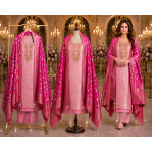 Gulabi Noor Giraffe Silk Dabka Unstitched Suit Gulabi Noor Giraffe Silk Dabka Unstitched Suit