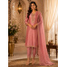 Rose Blush Organza Tissue Embroidered Stitched Kameez Pant Suit Rose Blush Organza Tissue Embroidered Stitched Kameez Pant Suit