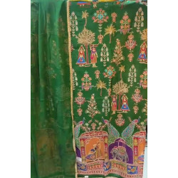 Golden Zari Grace Crepe Suit