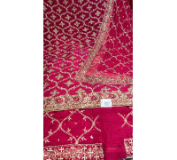 Majestic Magenta Zari Jaal Suit Set