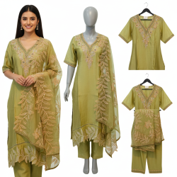 Emerald Barbari Silk Heritage Set