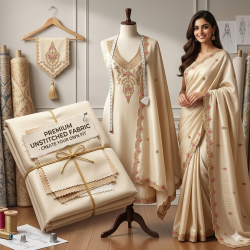 Royal Dabka-Dori Shimmer Silk Unstitched Ensemble