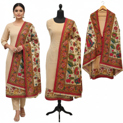 Ivory & Ruby Floral Glace Cotton Ensemble