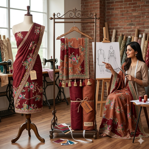 Copper Rust Heritage Crepe Set