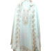 Powder Blue Heavy Embroidered Mal Cotton Unstitched Ensemble.