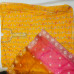 Veeran Fashions Sunshine Yellow Georgette Unstitched Suit with Organza Dupatta